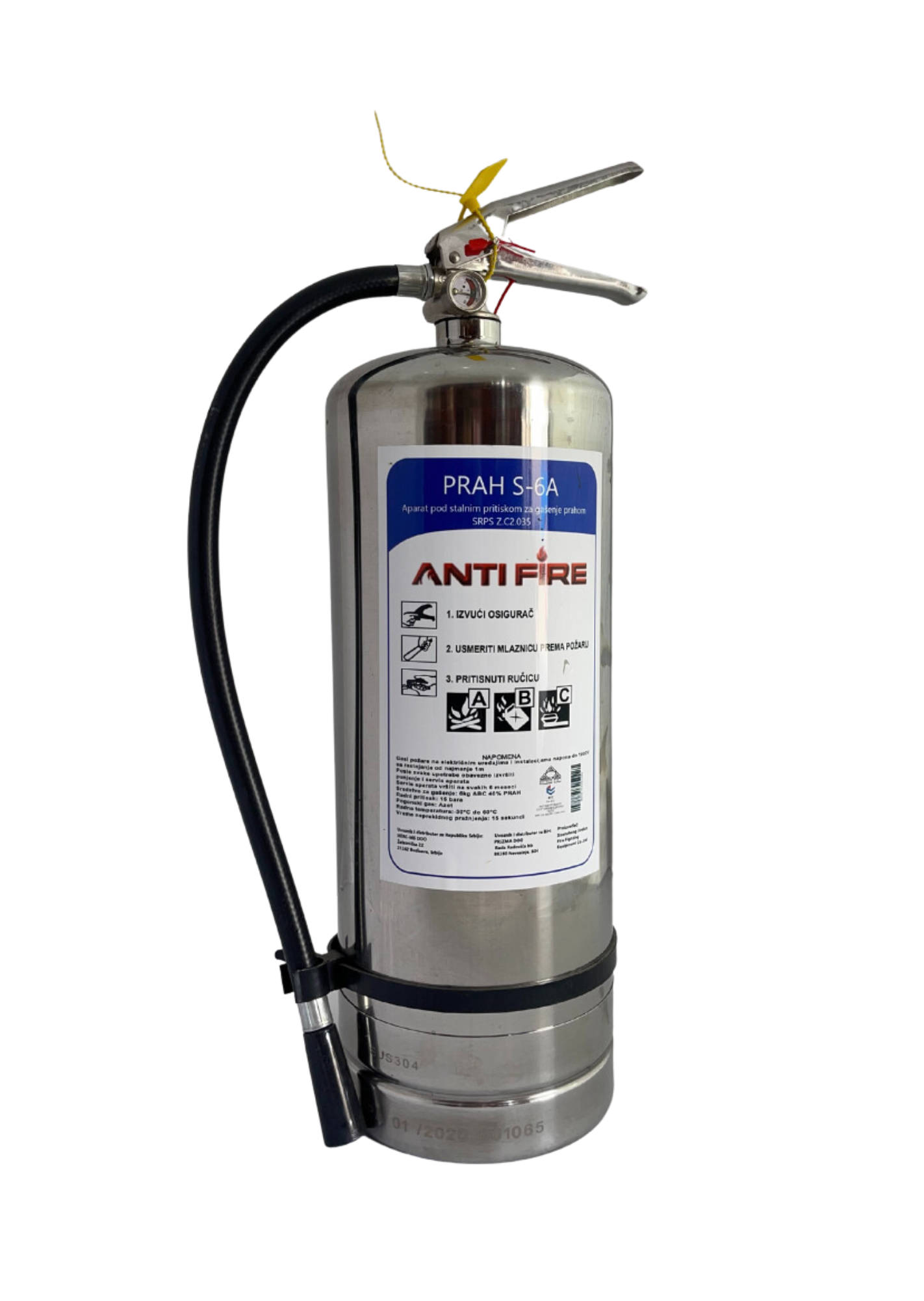 Aparat za gašenje požara S-6A inox